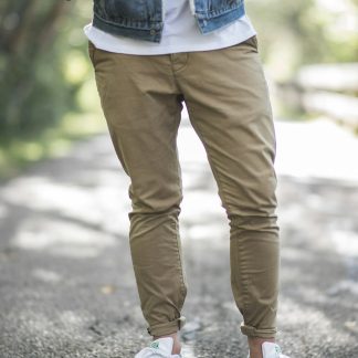 4Tq9Y Men's Straight Fit Chino Pants — Cotton Twill